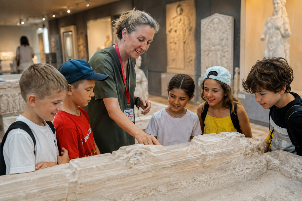 A children's tour of the Istanbul Archaeological Museum: Troy, gods and ancient heroes
